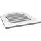 Ekena Millwork Octagonal Top Surface Mount PVC Gable Vent: Functional, w/ 3-1/2"W x 1"P Standard Frame, 22"W x 26"H GVPOT22X2601SF - alternate 4